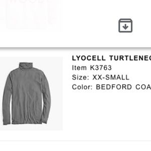 NWT J.CREW LYOCELL GRAY TURTLENECK TUNIC XXS